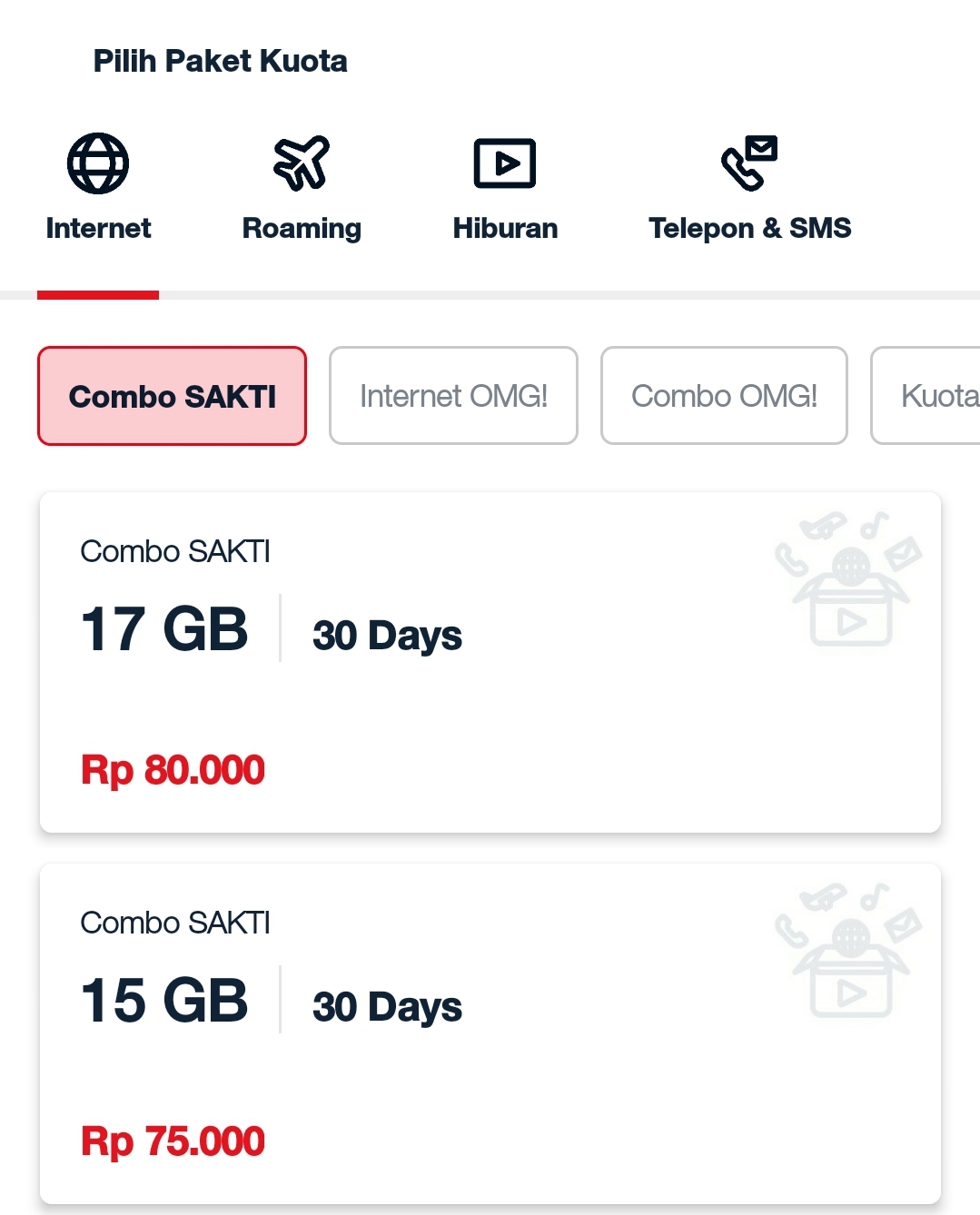 paket Kuota 5 GB