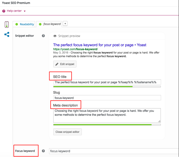 Fitur Yoast SEO plugin