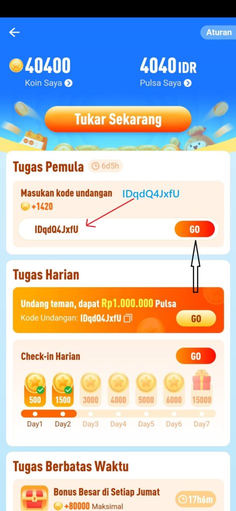 Pulsa dari Shareit 3
