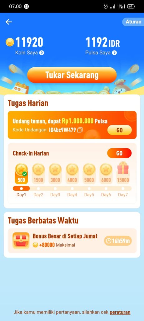 Pulsa dari Shareit 3