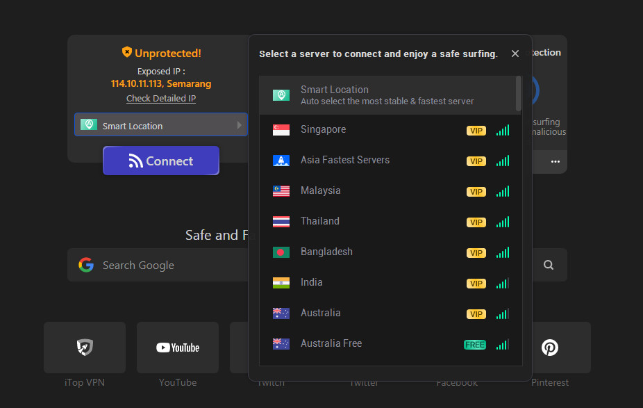 iTop VPN Browser 4
