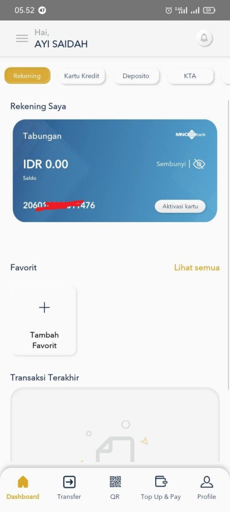 Aplikasi Motion Banking