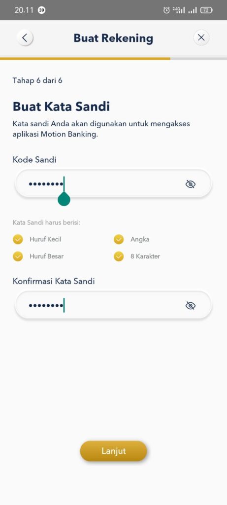 Aplikasi Motion Banking