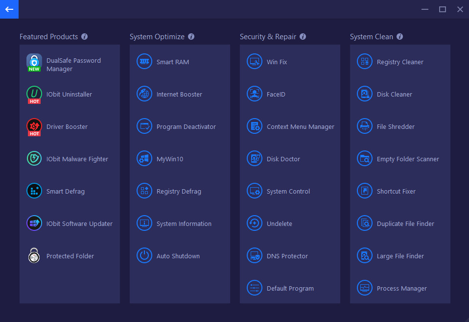 Toolbox Advanced SystemCare Ultimate