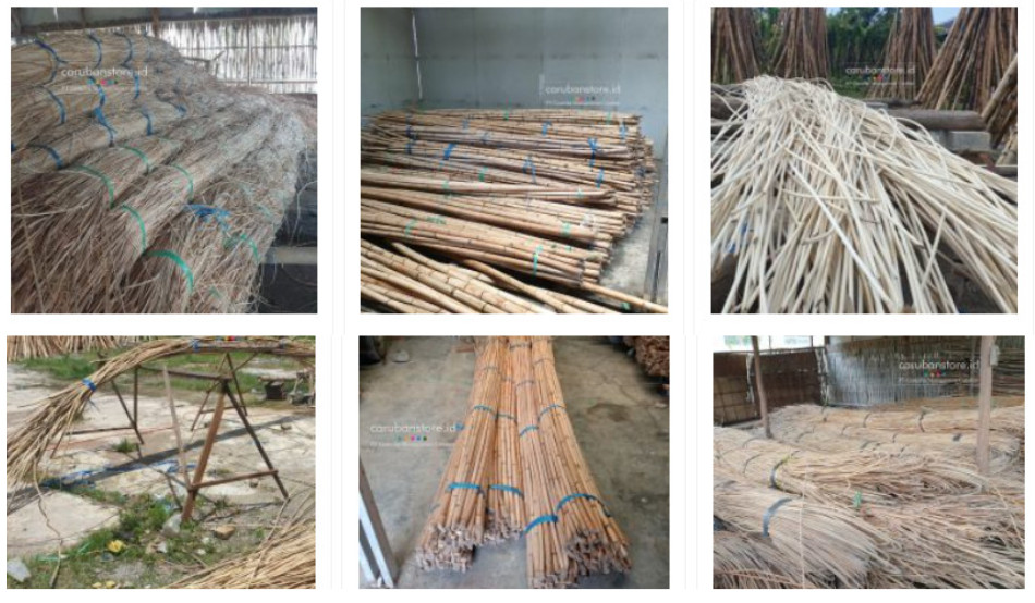 Supplier Bahan Baku Rotan manau